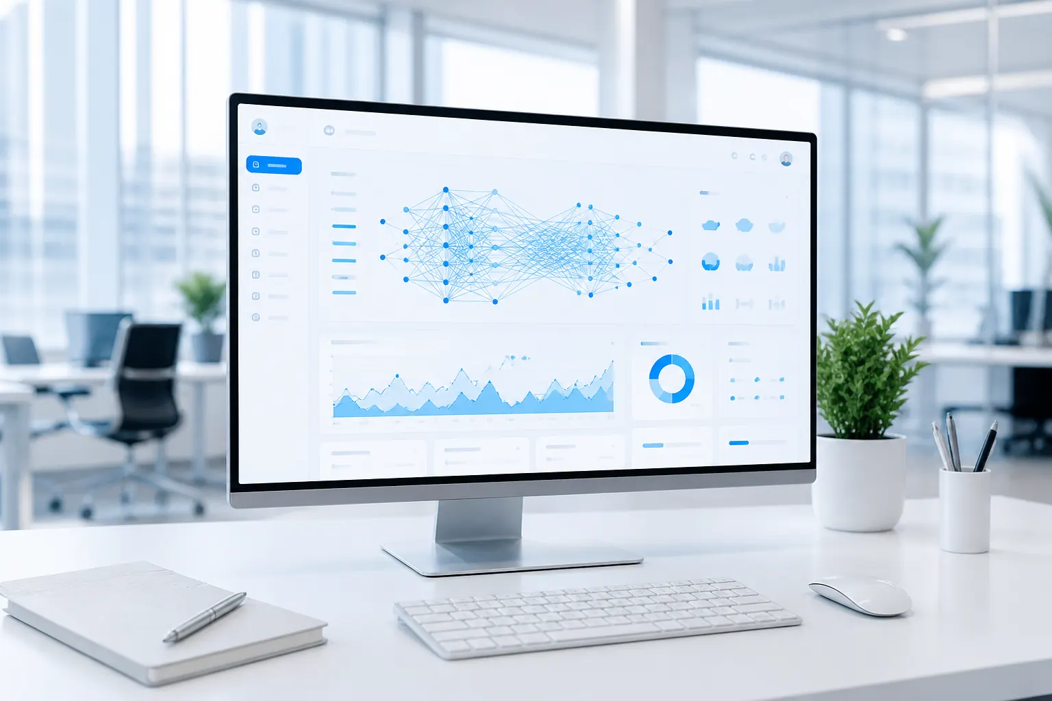 AI-assisted analytics dashboard for intelligent business workflows
